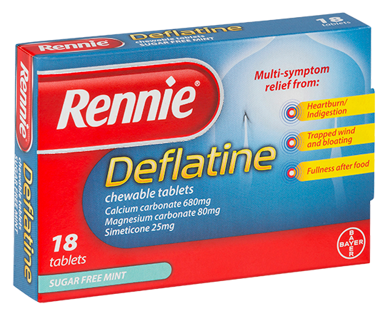 Rennie Deflatine Chewable Tablets 18 Pack
