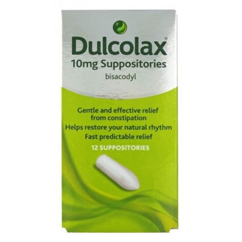Dulcolax 10mg Gastro Resistant Suppositories 12 Pack