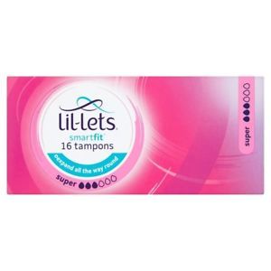 Lil-lets Super Non Applicator Tampon 16 Pack