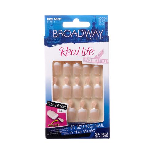 Broadway Real Life Pink Nails 24 Pack