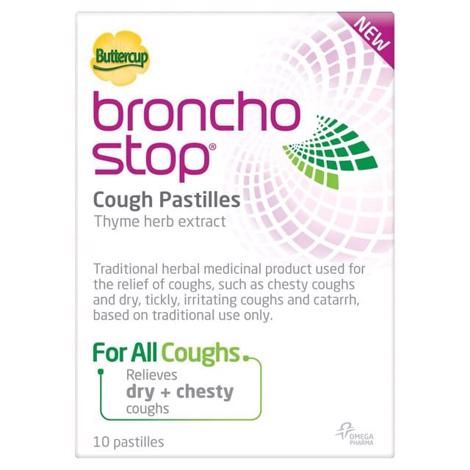 Buttercup Broncho Stop Herbal Remedy pastilles 20 Pack