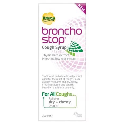 Buttercup Broncho Stop Herbal Remedy Cough Syrup 200ml