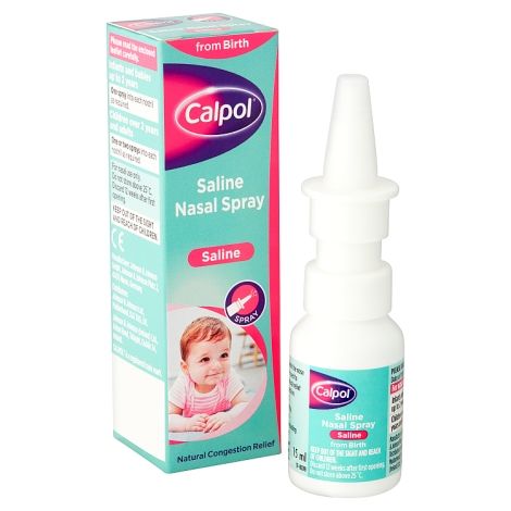 Calpol Saline Nasal Spray Congestion Relief for Babies 15ml
