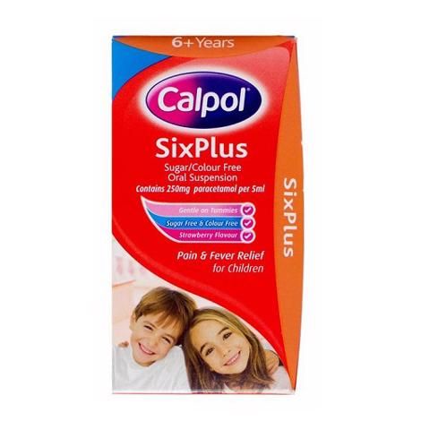 Calpol Sixplus Oral Suspension Strawberry Flavour 140ml