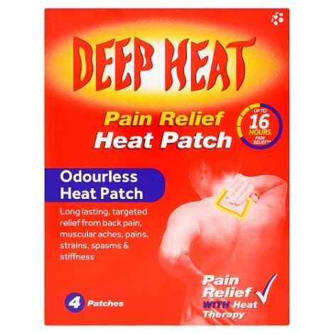 Deep Heat Pain Relief Patches 4 Pack