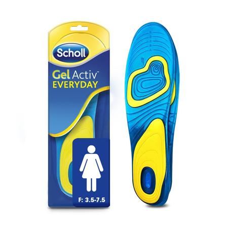 Scholl Gelactive Ladies Cushioned Gel Insoles For Everyday 1 Pair