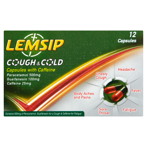 Lemsip Cough and Cold Capsules 12 Pack