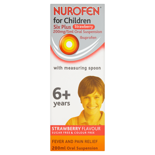 Nurofen For Children Oral Suspension 6 Years + 200ml Strawberry Flavour