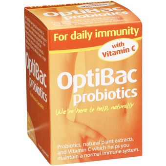 Optibac Probiotic For Daily Immunity With Vitamin C 30 Capsules