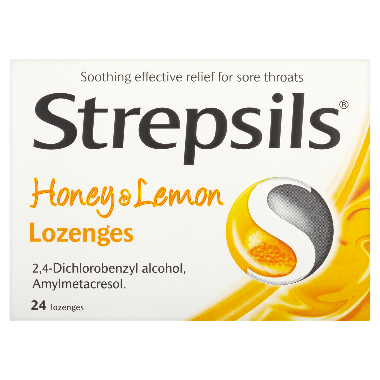 Strepsils Lozenges Honey and Lemon 24 Pack