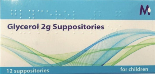 Glycerol Suppositories for Children 12 Pack