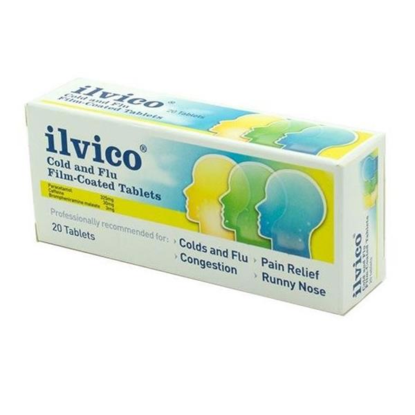 Ilvico Decongestant And Pain Relief Tablets 20 Pack