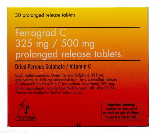 Ferrograd C 325/500mg Tablets 30 Pack