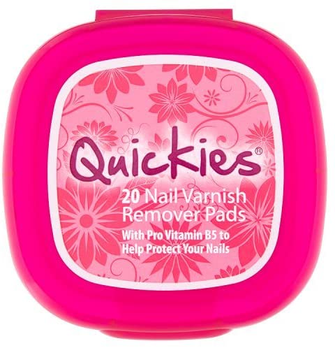 Quickies Nail Polish Remover Pads 20 Pack