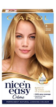 Clairol Permanent Hair Colour No. 8 Medium Blonde