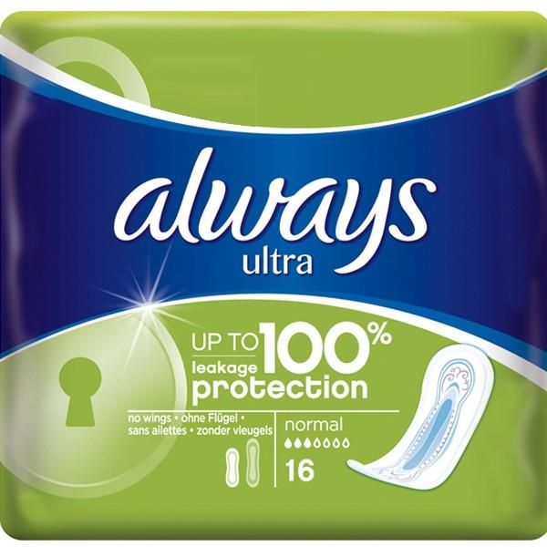 Always Ultra Normal Pads 16 Pack