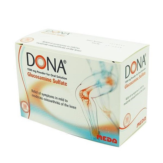 Dona Glucosamine Sulfate 1500mg Powder For Oral Solution 30 Pack