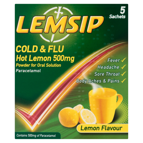 Lemsip Max Cold and Flu Lemon Flavour 5 Sachets