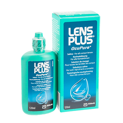 Ocupure Lens Plus Saline Solution for Contact Lenses 120ml