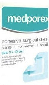 Medporex Adhesive Surgical Dressing 9x10cm