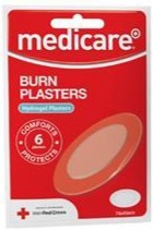 Medicare Burn Plasters 74 x 45mm 6 Pack