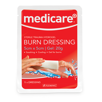 Medicare Burn Dressing 1 dressing 5cm x 5cm.