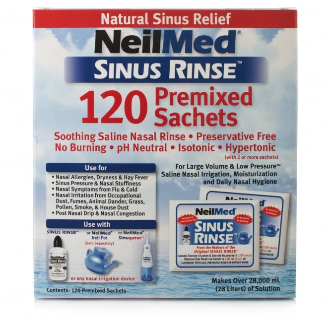 Neilmed Sinus Rinse Premixed Sachets 120 Pack
