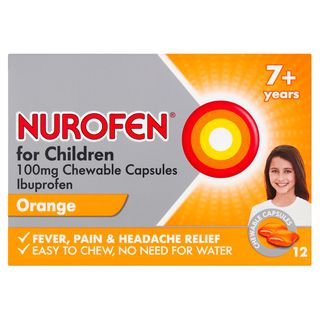 Nurofen For Children Chewable Tablets 7yrs+ Orange Flavour 12 Pack