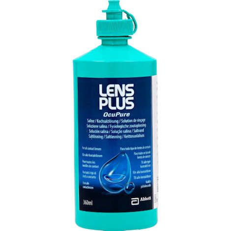 Occupure Lens Plus Saline Solution for Contact Lenses 360ml