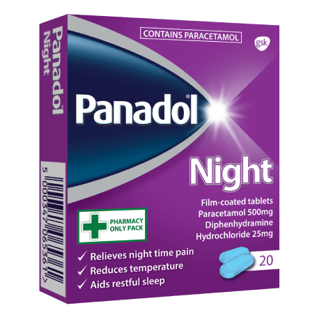 Panadol Night Film-Coated Tablets 20 Pack