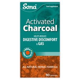 Sona Activated Charcoal Capsules 60 Pack