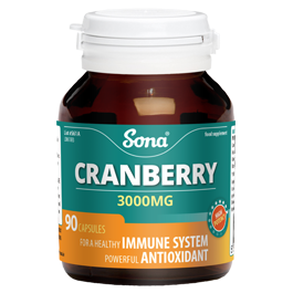 Sona Cranberry 3000mg Tablets 90 Pack