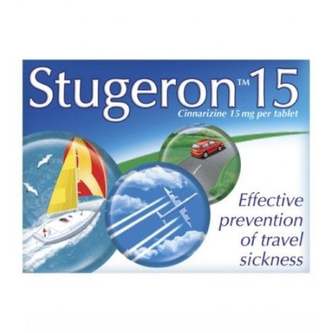Stugeron 5mg Travel Sickness Tablets 15 pack