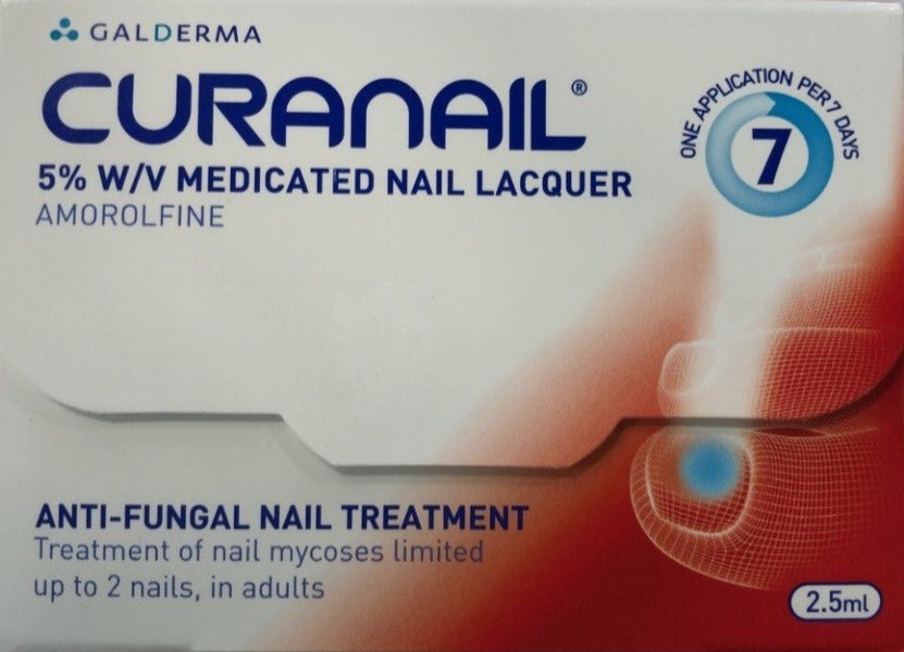 Curanail 5% W/W Anti-Fungal Nail Lacquer Treament 2.5ml
