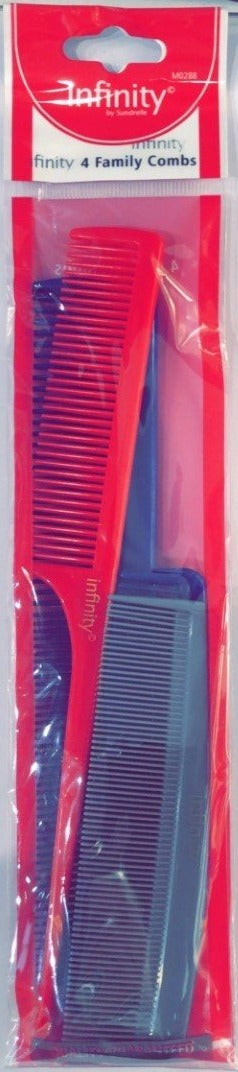 Infinity Family Combs 4 Pack